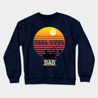 Reel Cool Dad Funny Fathers Day Fishing Gift Crewneck Sweatshirt